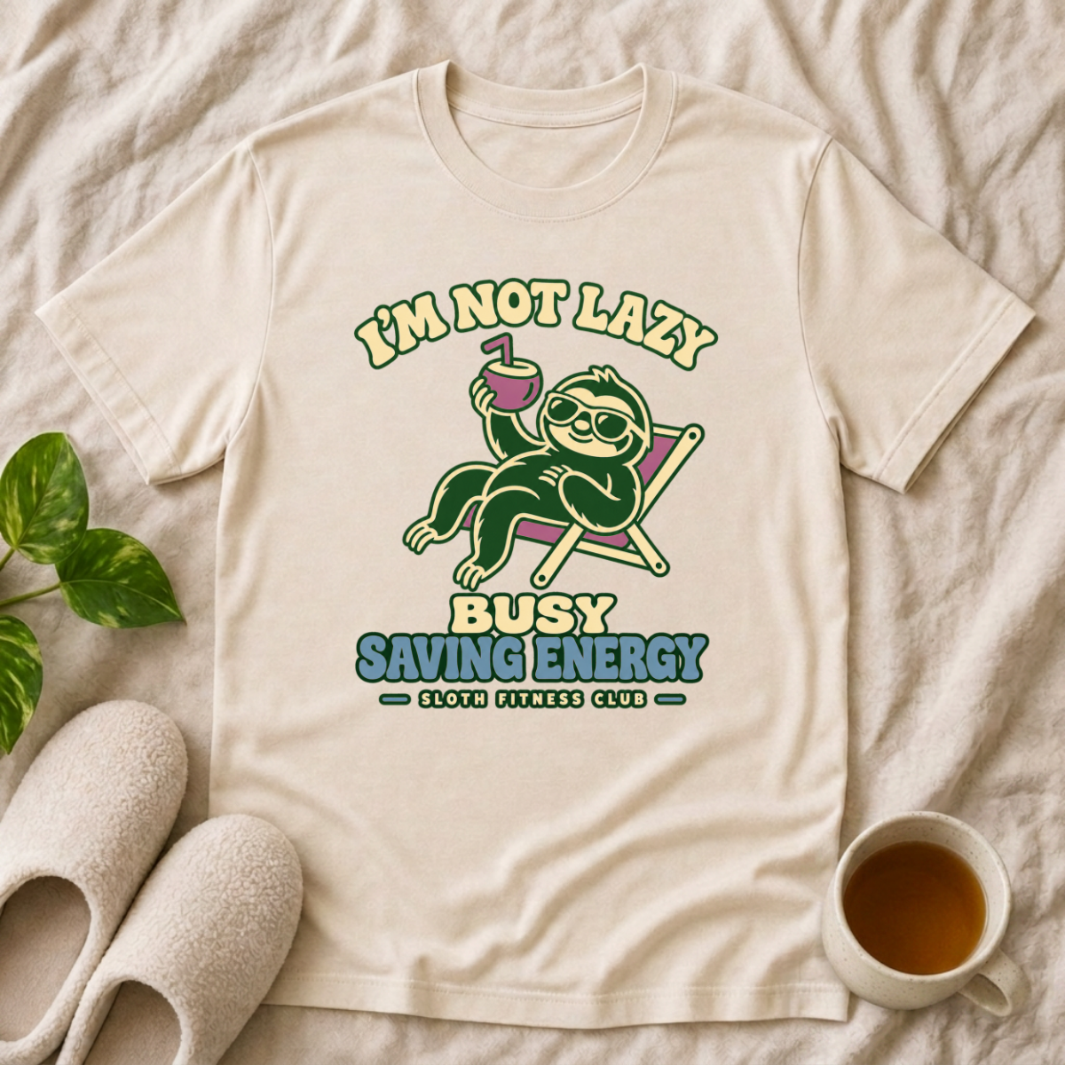 I'm not  Lazy Busy Saving Energy T-Shirt