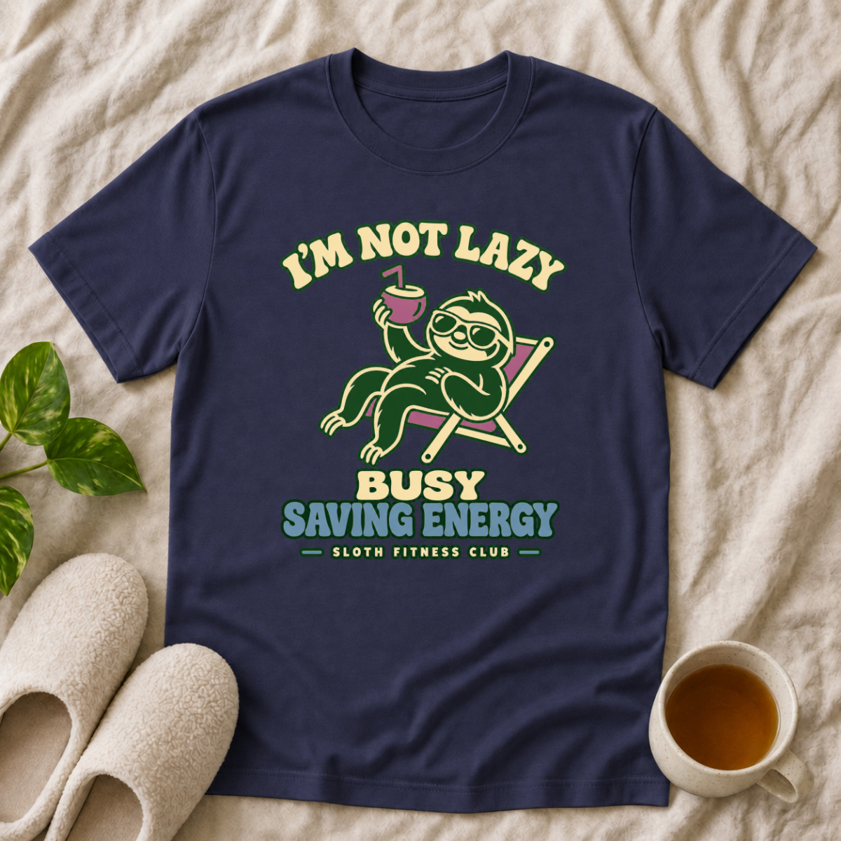 I'm not  Lazy Busy Saving Energy T-Shirt