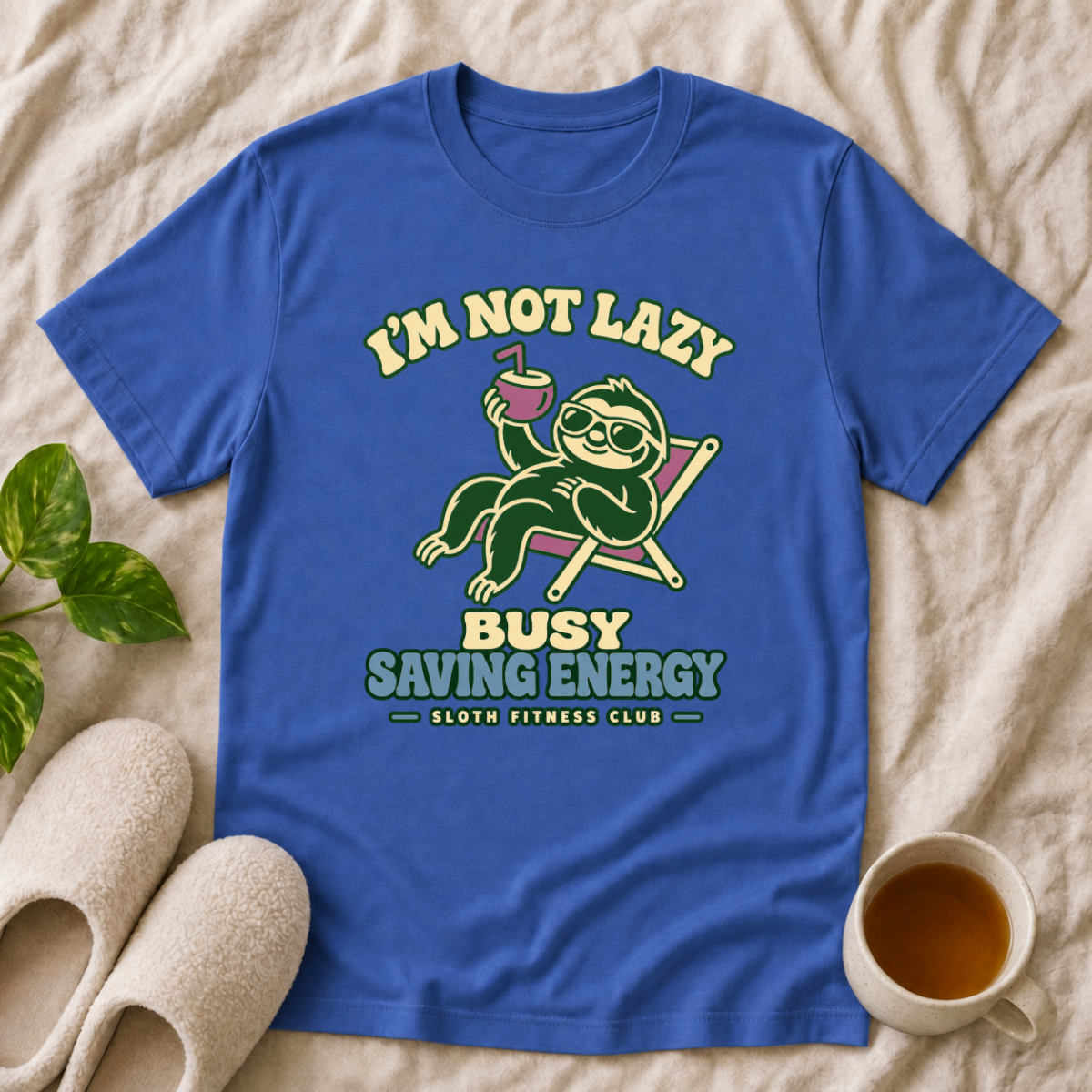 I'm not  Lazy Busy Saving Energy T-Shirt