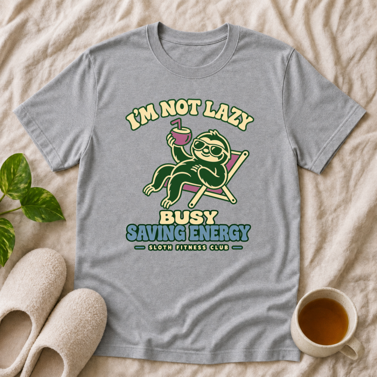 I'm not  Lazy Busy Saving Energy T-Shirt