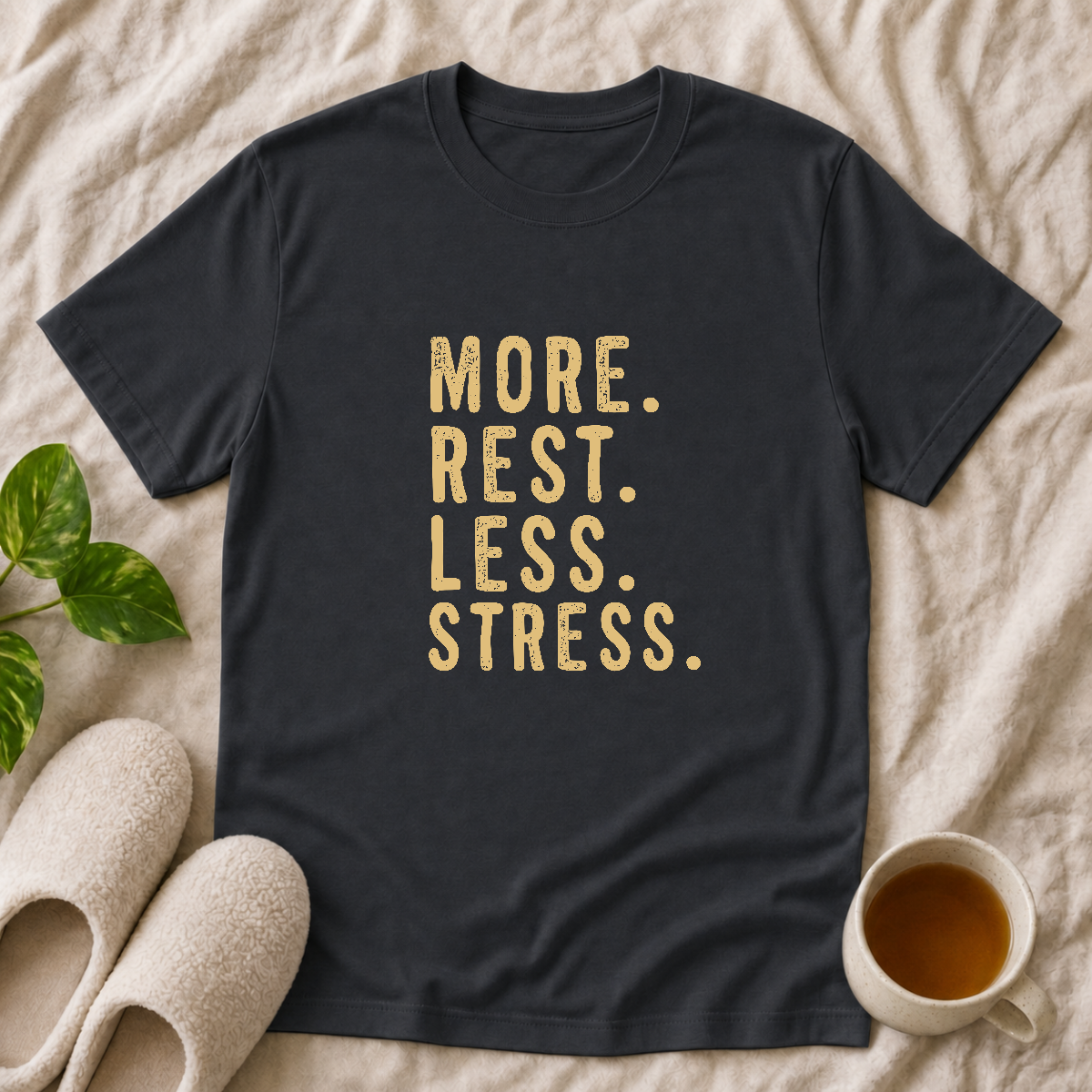 More Rest Less Stress T-Shirt