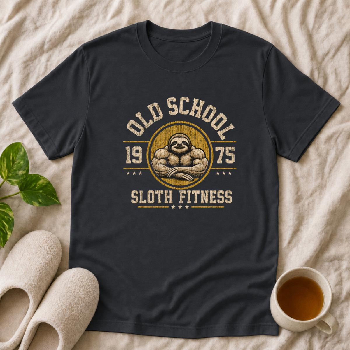 Old School Sloth Fitness T-Shirt