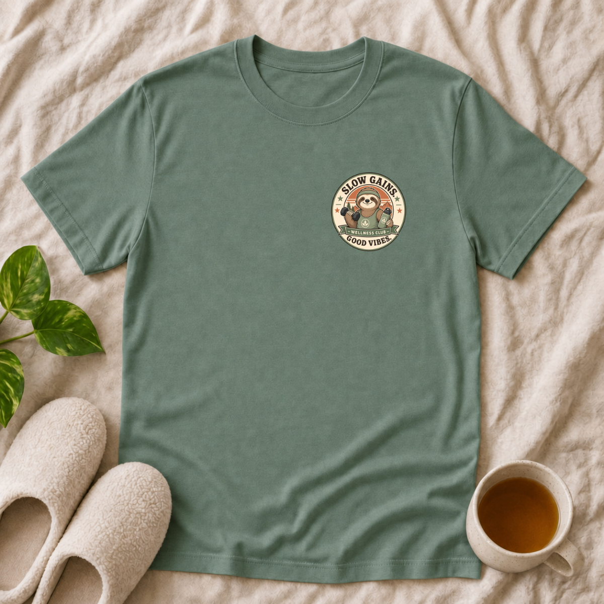 Slow Gains Good Vibes T-Shirt