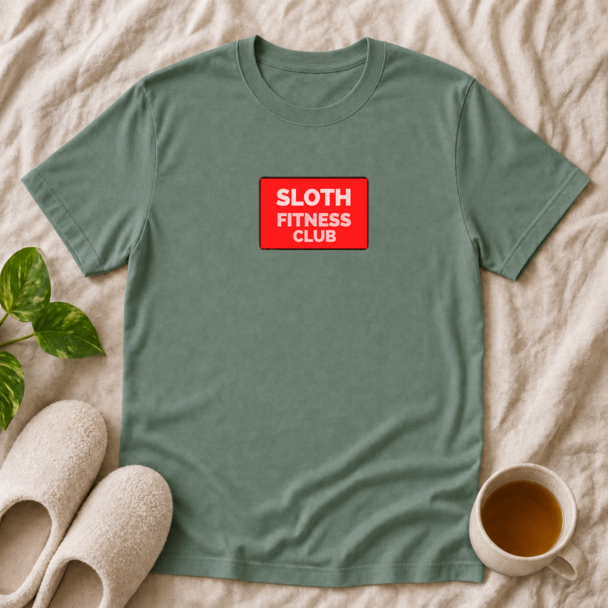 Sloth Fitness Club Post Logo T-Shirt