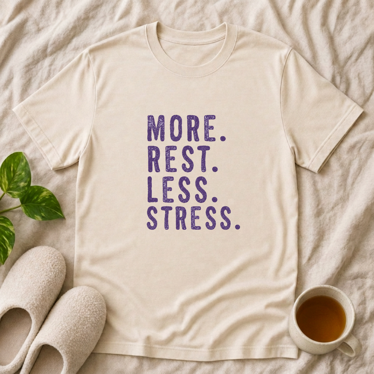 More Rest Less Stress T-Shirt