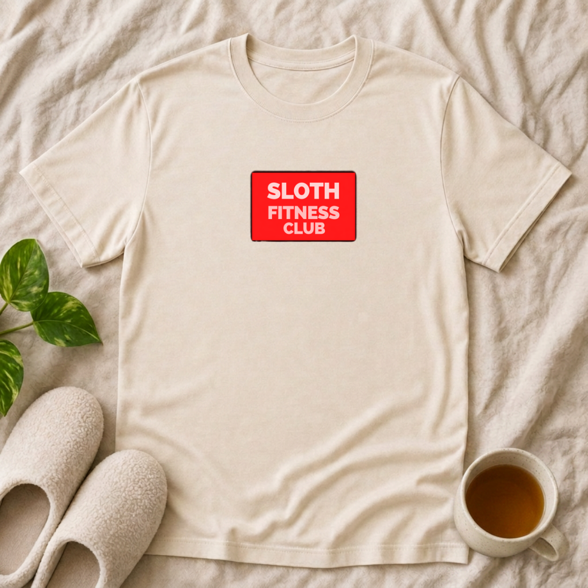 Sloth Fitness Club Post Logo T-Shirt