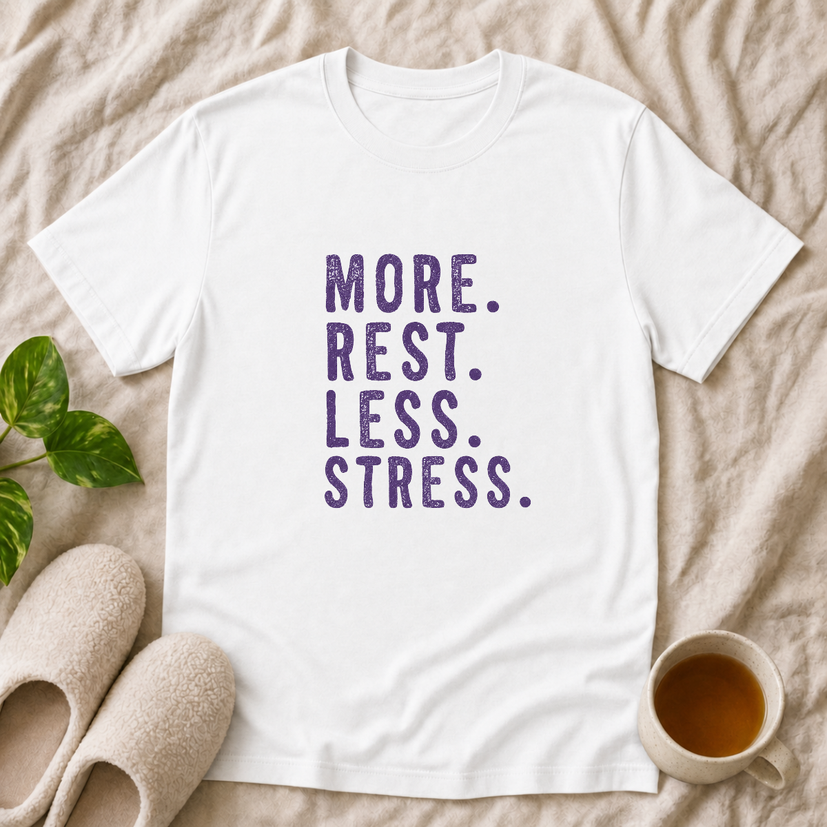 More Rest Less Stress T-Shirt